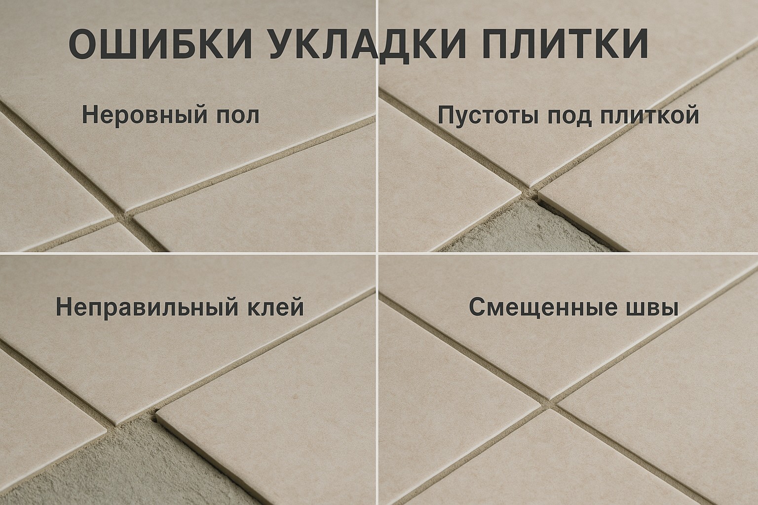 Типичные ошибки при монтаже и как их избежать
