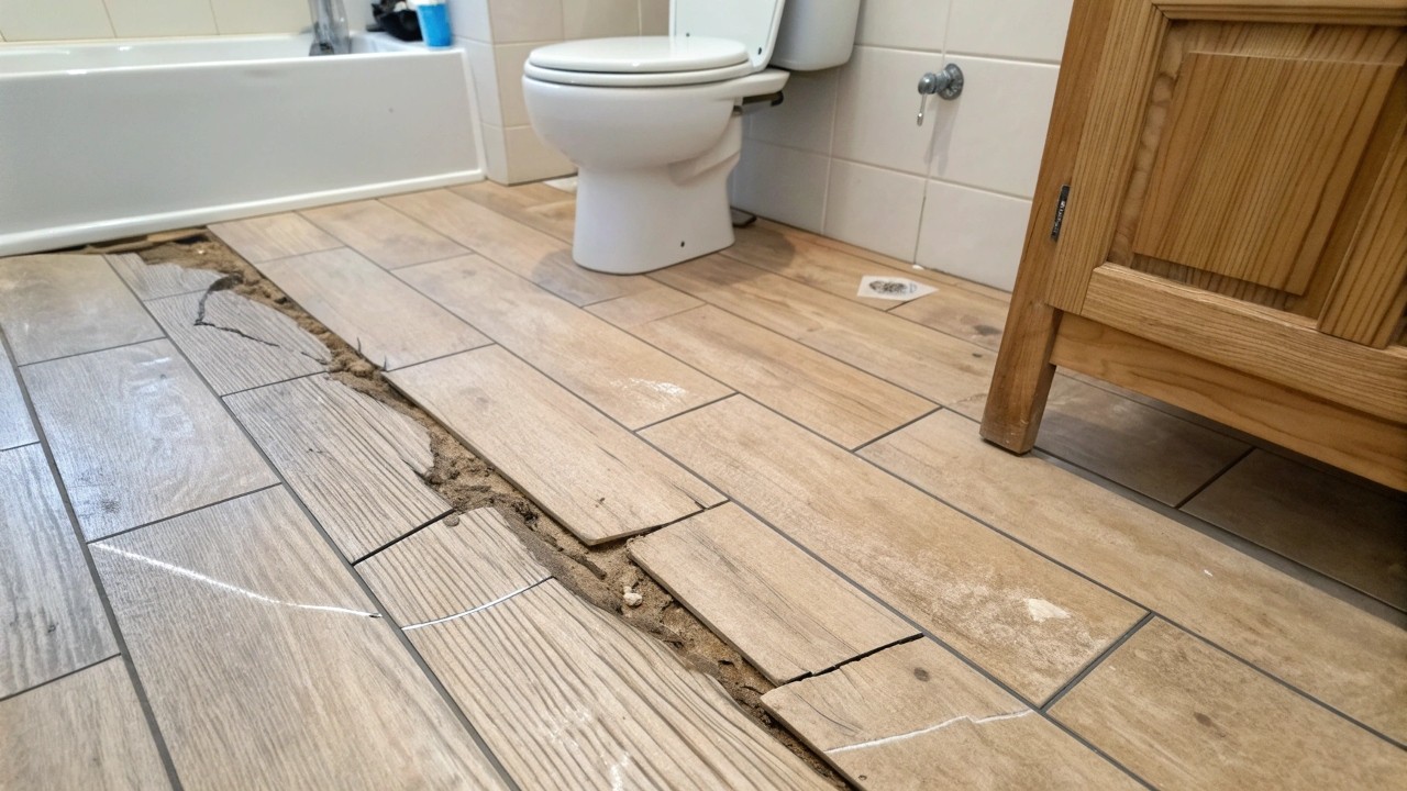 Недостатки керамогранита под дерево в ванной