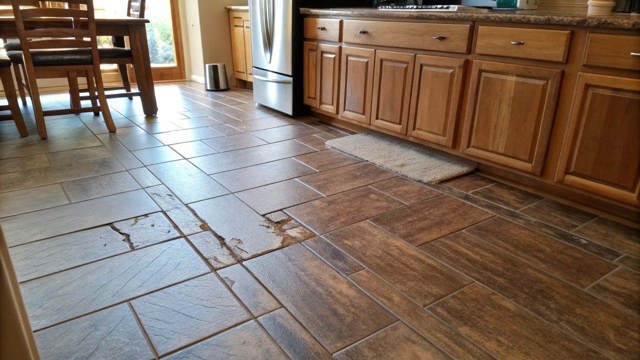 Недостатки керамогранита под дерево на кухне