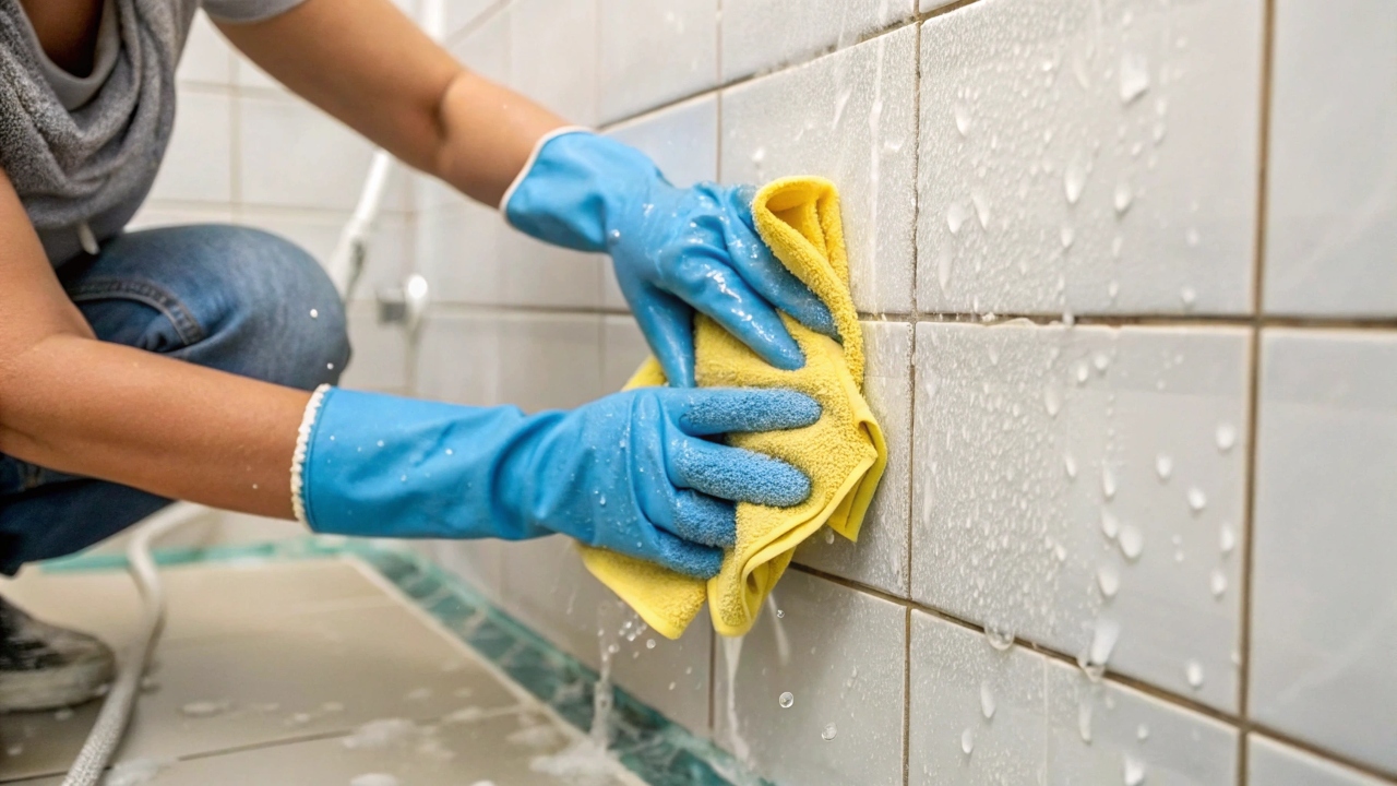 Уход за керамогранитом в ванной