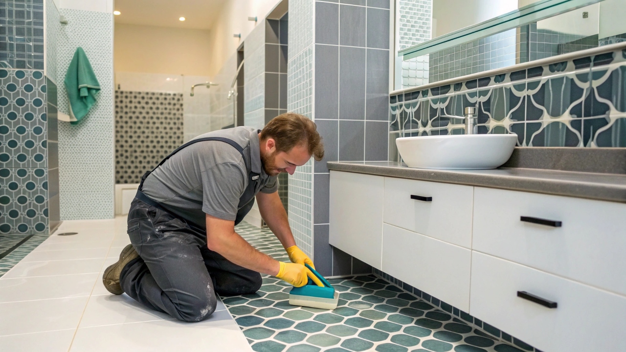 Установка сантехники и аксессуаров в ванной комнате