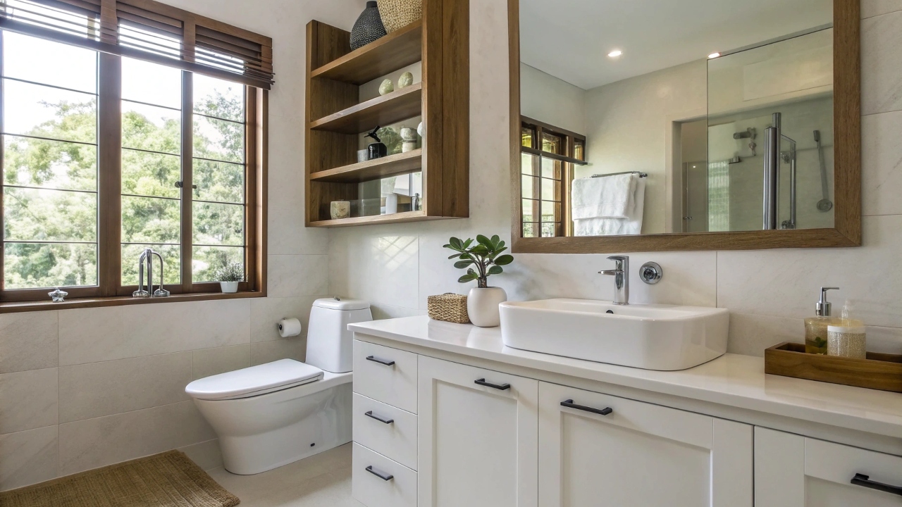 ванной комнаты с плиткой