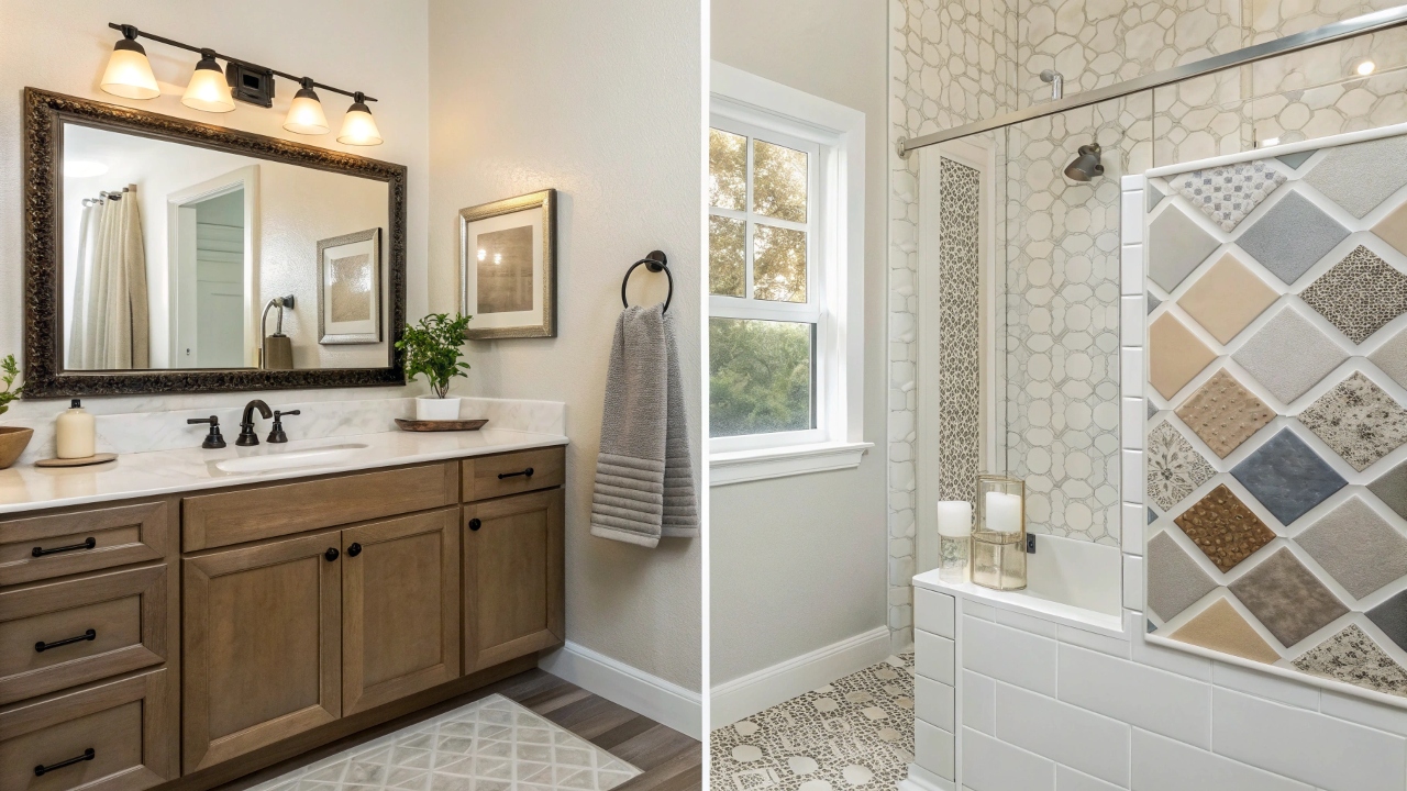 ремонте маленькой ванной с плиткой