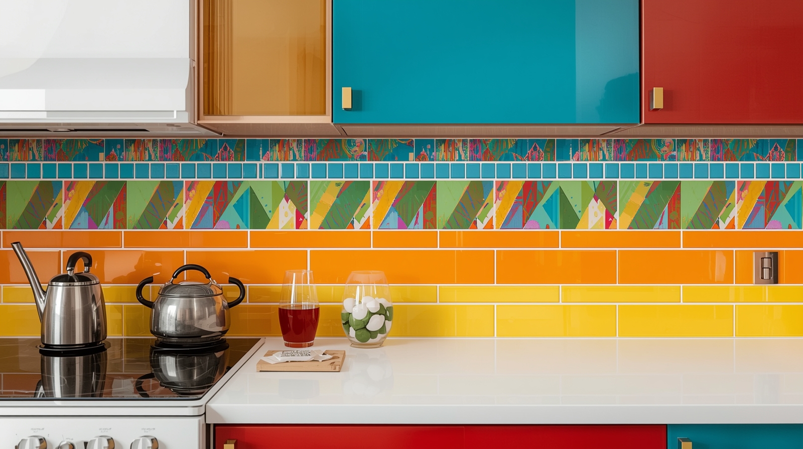 Цветовые решения для керамической плитки на кухне