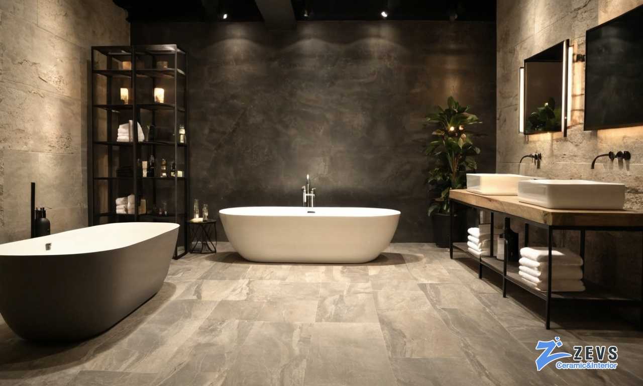 Крупноформатный керамогранит для стен ванной преимущества и недостатки