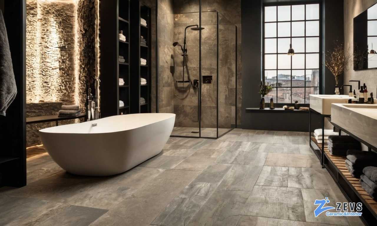 Керамическая плитка в стиле лофт для ванной комнаты интересные идеи оформления и дизайна