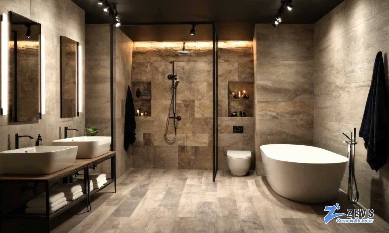 Как правильно выбрать плитку для ванной комнаты в элегантном стиле ар-деко