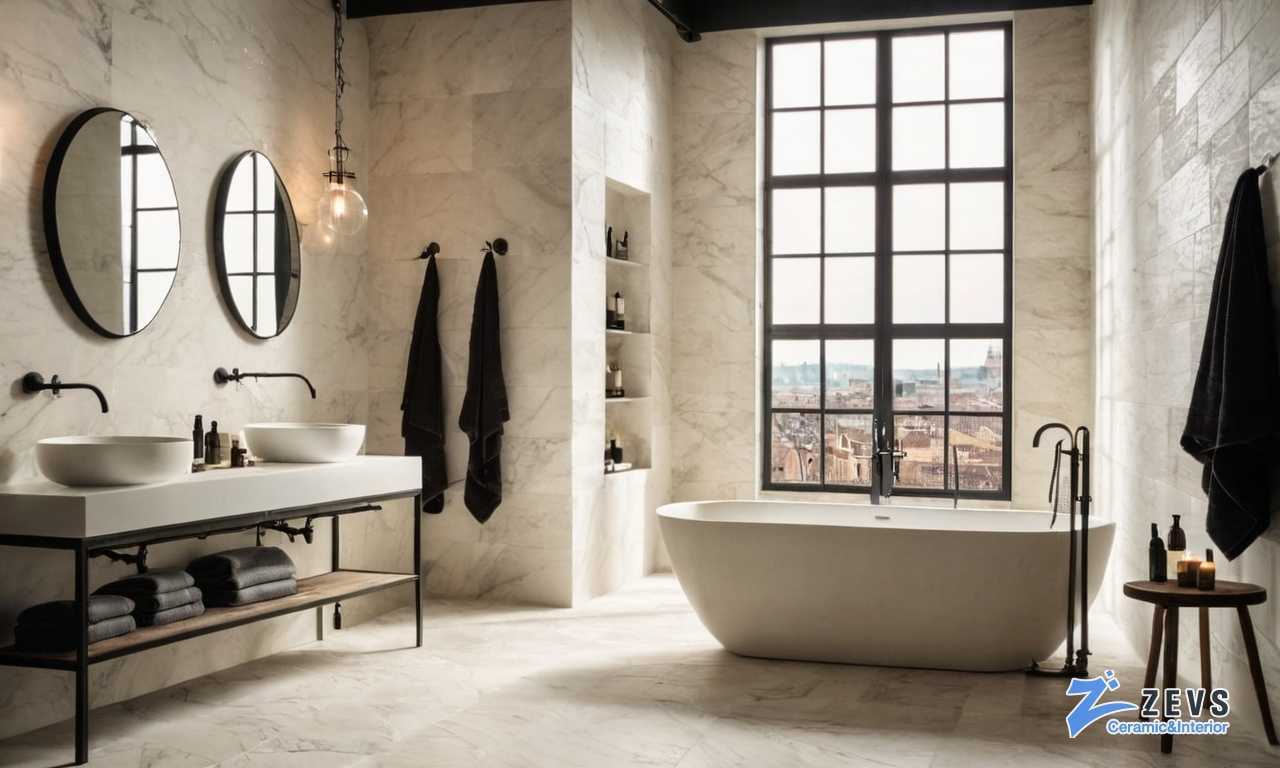 Советы по выбору крупноформатной плитки для создания стильного интерьера небольшой ванной комнаты Советы по выбору крупноформатной плитки для создания стильного интерьера небольшой ванной комнаты