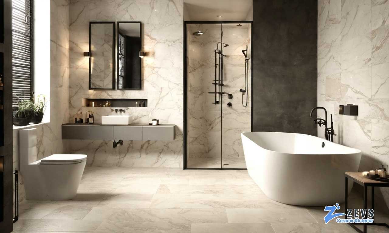 Плитка с текстурой ткани для ванной комнаты и необычные идеи для стильного интерьера