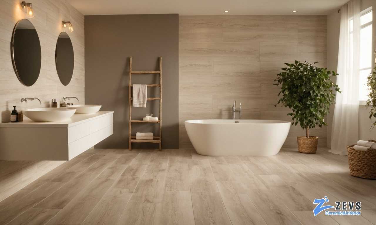 Идеи и советы по сочетанию плитки под дерево с мозаикой в интерьере ванной комнаты