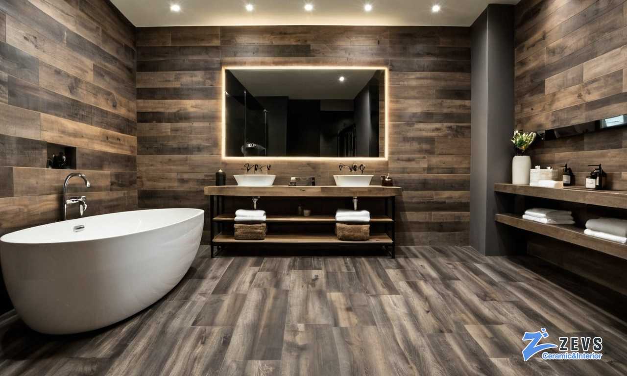 Советы и рекомендации для укладки плитки под дерево в ванной без ошибок и лишних затрат Советы и рекомендации для укладки плитки под дерево в ванной без ошибок и лишних затрат