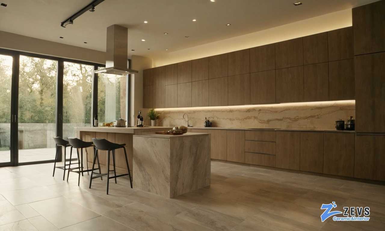 Руководство по выбору цвета затирки для плитки под бетон на кухне