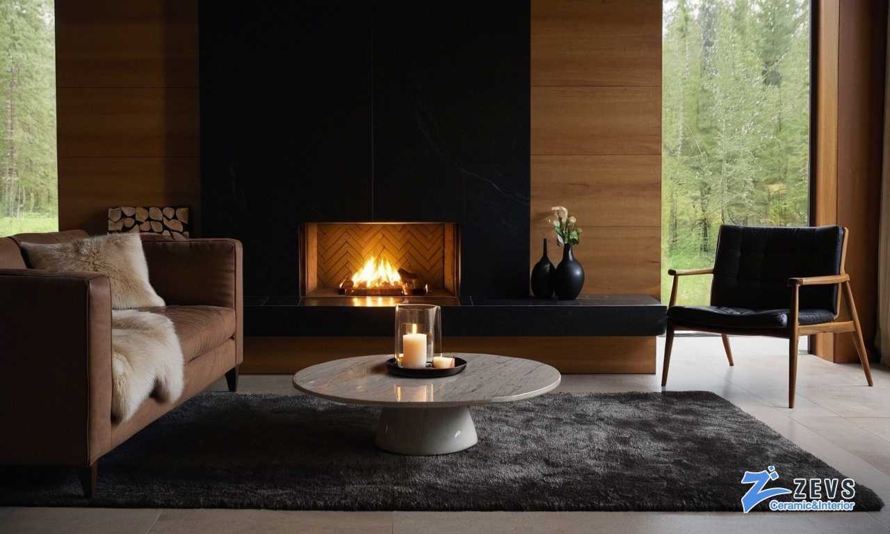Облицовка плиткой для открытых каминов в зоне отдыха сочетание уюта эстетики и практичности