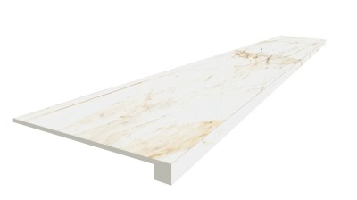 620070002804 Керамогранит Канова Уайт Фронтальная ступень Натуральный 60x33 ColiseumGres