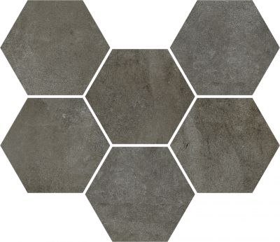 620110000174 Керамогранит Мозаика Гексагон Экспо Дарк 29x25 ColiseumGres
