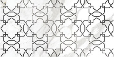 A16015 Вставка Royal Stone белая узор 59,8x29,8 Cersanit