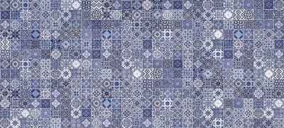 Плитка Hammam голубой рельеф 44x20